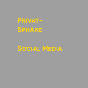 Privatsphaere Social Media